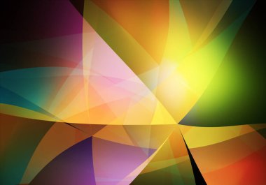 Işık efektli soyut renk dinamik arkaplanı. Fraktal sanat