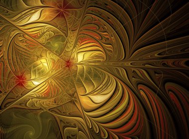 soyut fraktal arka plan, doku, fraktal spiral, fraktal sanat