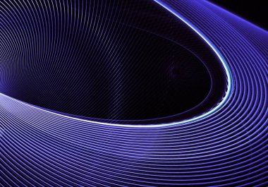 Işık efektli soyut renk dinamik arkaplanı. Fraktal spiral. Fraktal sanat