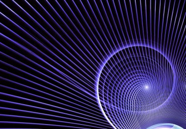 Işık efektli soyut renk dinamik arkaplanı. Fraktal spiral. Fraktal sanat