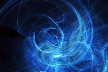 Işık efektli soyut renk dinamik arkaplanı. Fraktal spiral. Fraktal sanat