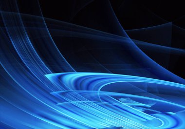 Işık efektli soyut renk dinamik arkaplanı. Fraktal sanat