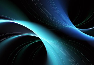 Işık efektli soyut renk dinamik arkaplanı. Fraktal spiral. Fraktal sanat