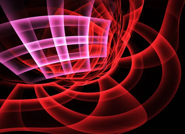 Abstract color dynamic background with lighting effect. Fractal spiral. Fractal art — Stock Photo, Image