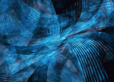 Işık efektli soyut renk dinamik arkaplanı. Fraktal dalgalı. Fraktal sanat