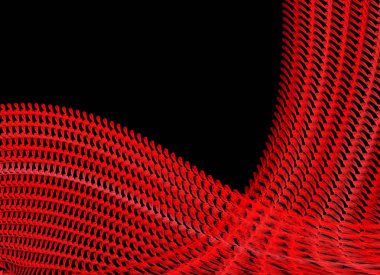 Işık efektli soyut renk dinamik arkaplanı. Fraktal dalgalı. Fraktal sanat