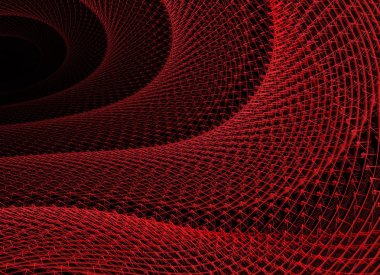 Işık efektli soyut renk dinamik arkaplanı. Fraktal dalgalı. Fraktal sanat