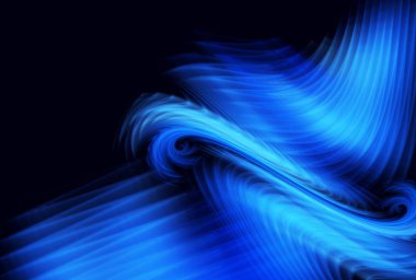 Işık efektli soyut renk dinamik arkaplanı. Fraktal dalgalı. Fraktal sanat