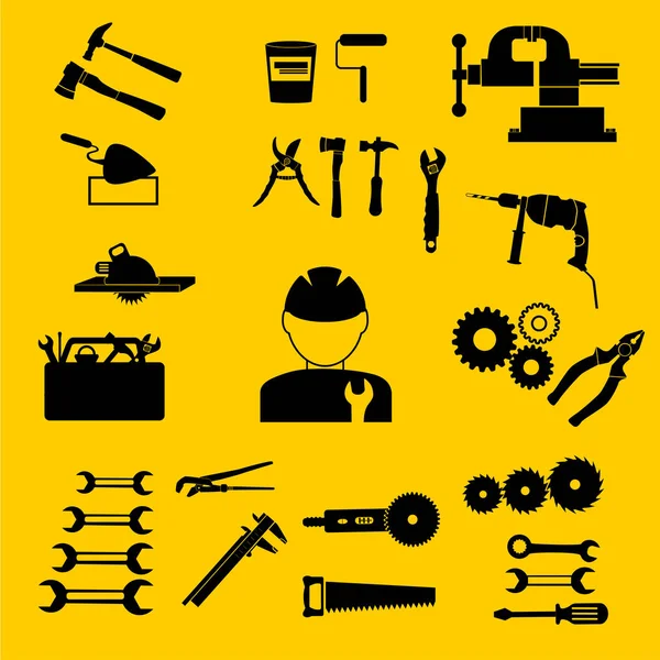 Worker Health Safety Vector Illustration Accessories Protection Tools — Stock Vector
