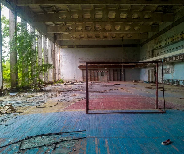 Chernobyl Santral Spor Salonunda — Stok fotoğraf