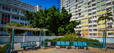 Hong Kong Choi Hung emlak dışında Oturma