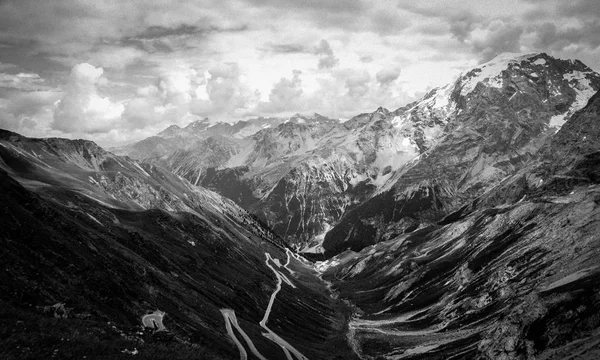 The alps in black and white