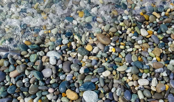 Pebbles Beach Rubble Seashore — Stock Photo, Image