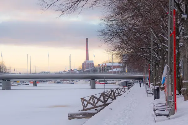 kış günü Finlandiya
