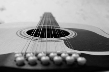 Ölçeklenebilir gitar yaka. Yakınlarda.