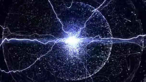 Видео Фона Электромагнитной Сферы — стоковое видео