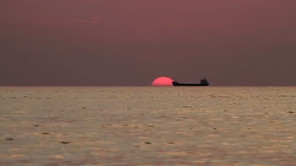 Moře Sunset Krajina — Stock video