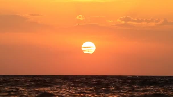 Coucher Soleil Sur Mer Paysage — Video