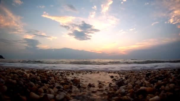 Coucher Soleil Sur Mer Paysage — Video