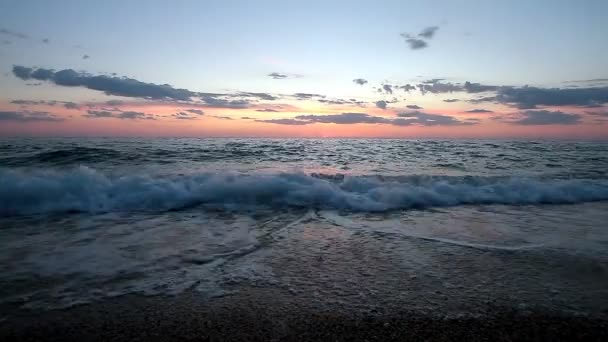 Θάλασσα Ηλιοβασίλεμα Τοπίο — Αρχείο Βίντεο