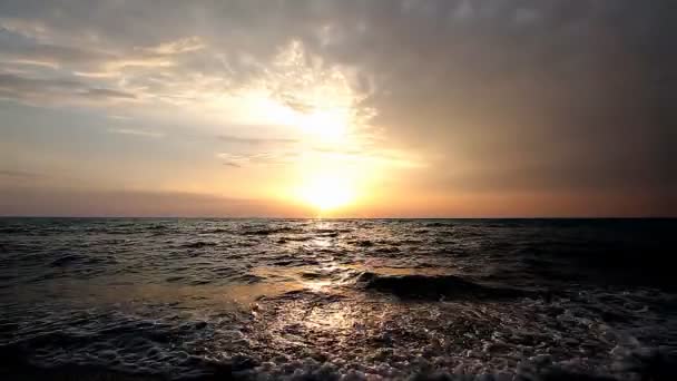 Coucher Soleil Sur Mer Paysage — Video