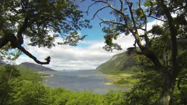 Ushuaia Argentyna Jezioro Krajobraz — Wideo stockowe