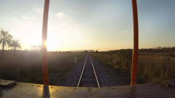 Видео Поездки Поезде — стоковое видео