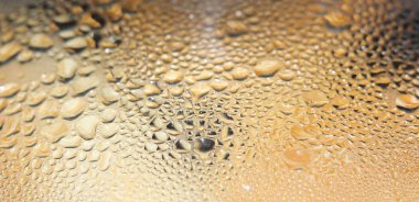 Su balonu doku. Kabarcıklar Buhar kapatın. Kahverengi renk.