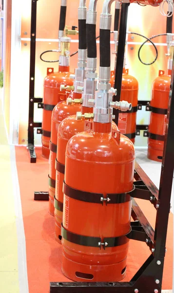 Automatic gas extinguishing installation. Modular gas fire extinguishing systems.