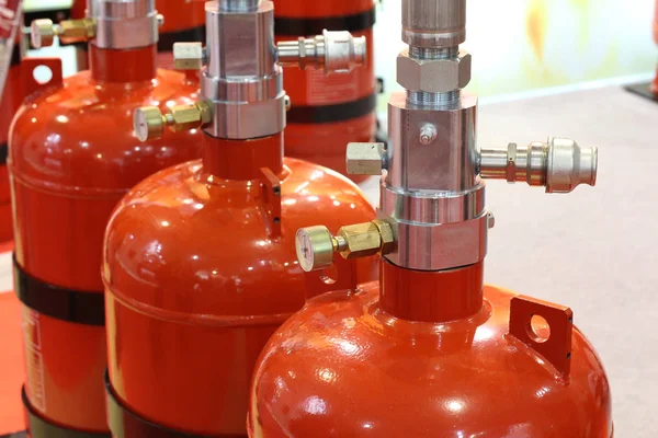 Automatic gas extinguishing installation. Modular gas fire extinguishing systems.