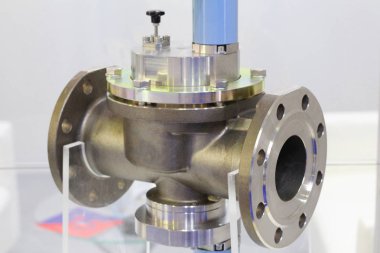 Boru hatlarında sıvı ve gaz halindeki ortam akışı için kapatma cihazı için elektromanyetik valf.