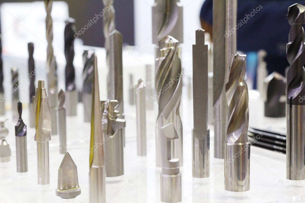 Industrial milling cutting tool with carbide insert.