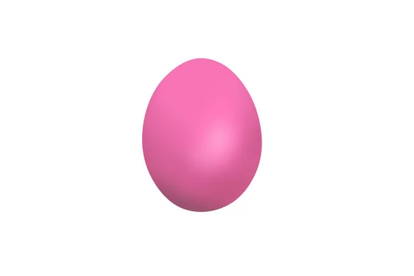 Huevo de Pascua lila aislado sobre fondo blanco —  Fotos de Stock