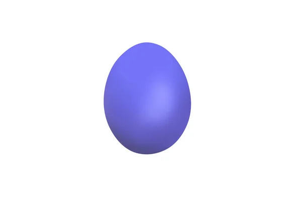 Modré velikonoční vejce izolované na bílém pozadí Stock Fotografie