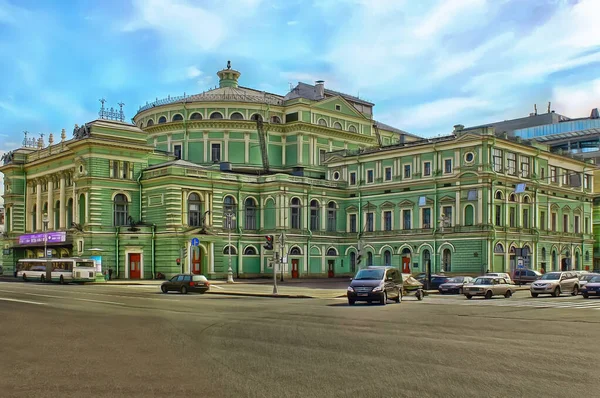 Stan akademickich teatru Maryjskiego w Petersburgu — Zdjęcie stockowe