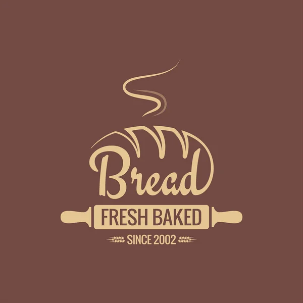 Logo pain pour fond vectoriel boulangerie — Image vectorielle