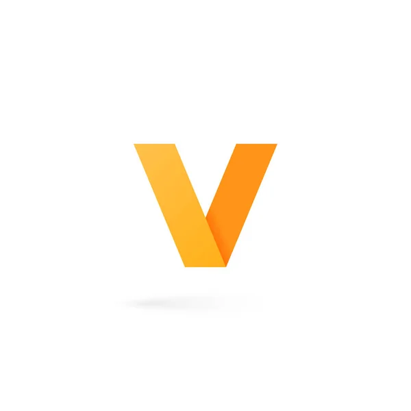 Litery V alfabet logo na białym tle — Wektor stockowy