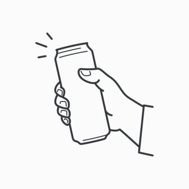 El tutmak olabilir. Erkek el holding alüminyum