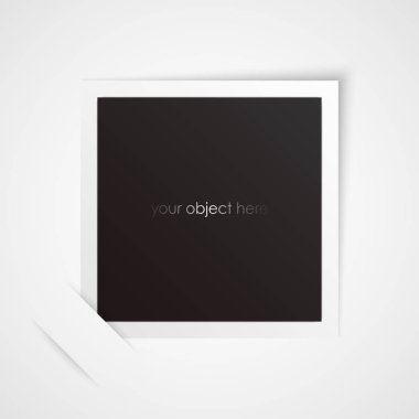 Vintage fotoğraf çerçevesi. Kağıt arka plan üzerinde eski fotoğraf