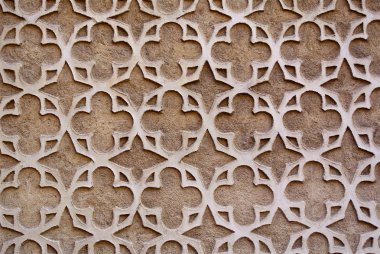 Arabesk süs detayları, Segovia, İspanya görünümü Kapat 