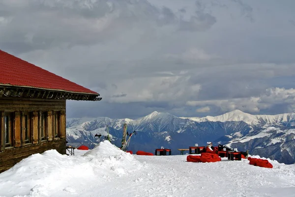 Zone Resting Gudauri Ski Resort Georgia — Stock Photo, Image