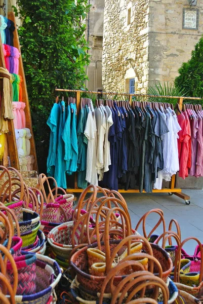 clothes market at Catalonia, Spain