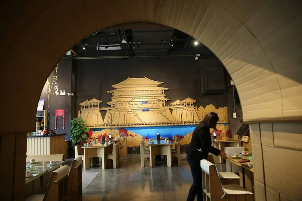 Ресторані Нових Магазині Місті Сіань Північно Заході Китаю Провінції Шеньсі — стокове фото