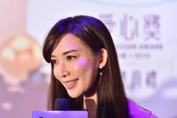 Тайваньская Модель Актриса Линь Лин Приняла Участие Церемонии Вручения Премии — стоковое фото