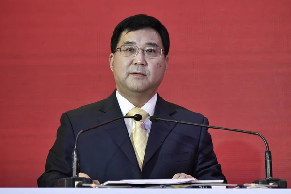 Liu Hao Director Del Departamento Negocios Asia Pacífico Del Banco — Foto de Stock