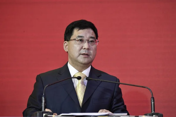 Liu Hao Director Del Departamento Negocios Asia Pacífico Del Banco — Foto de Stock