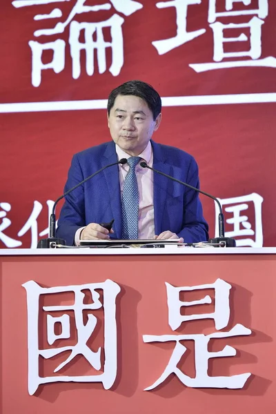 Wang Huiyao Oprichter Voorzitter Van Het Center China Globalization Ccg — Stockfoto