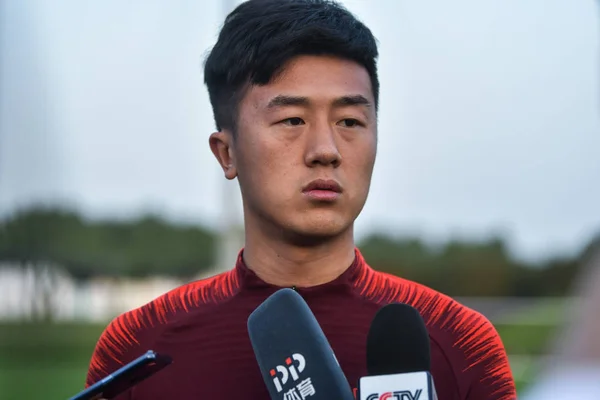 Liu Yang Dari Tim Nasional Sepak Bola Pria Tiongkok Mengambil — Stok Foto
