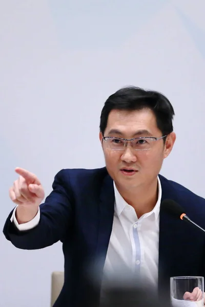 Pony Huateng Předseda Představenstva Generální Ředitel Společnosti Tencent Holdings Ltd — Stock fotografie