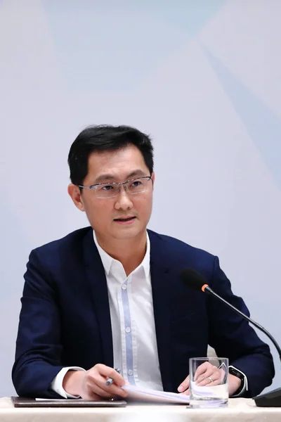 Pony Huateng Prezes Dyrektor Generalny Tencent Holdings Ltd Uczęszcza Konferencji — Zdjęcie stockowe